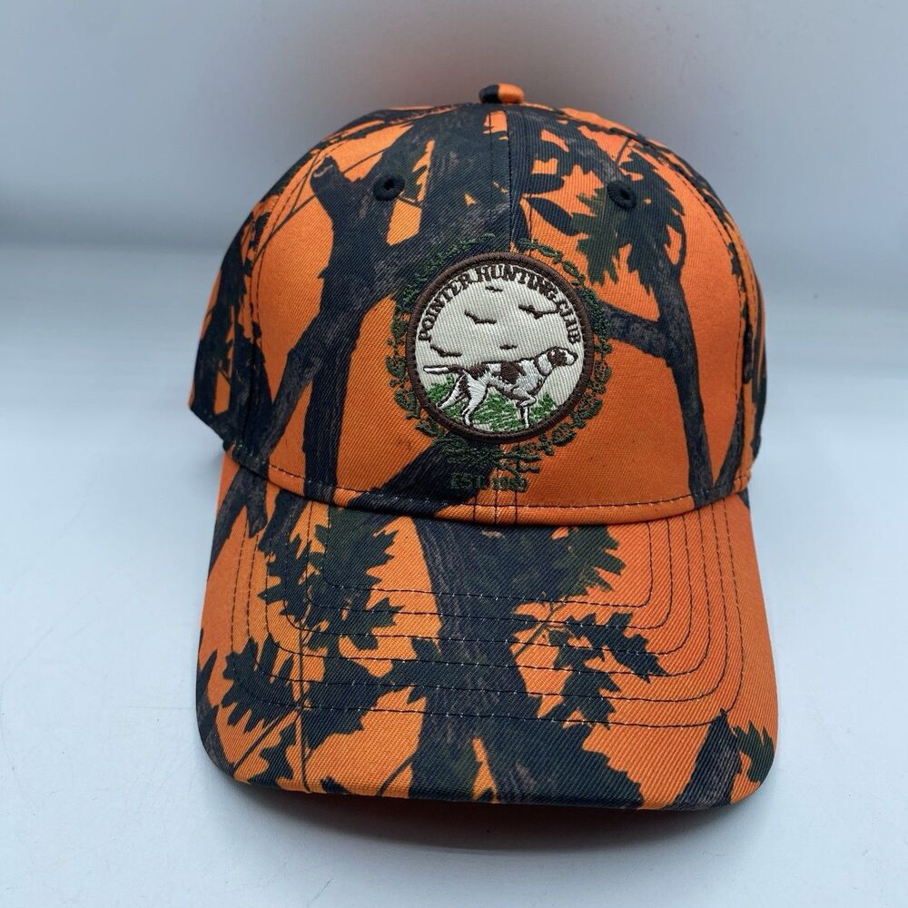 Coney Island Picnic Neon Tree Camo Dad Hat Orange Baseball Cap Strapback NWOT